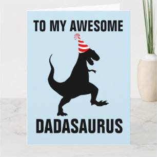 DADASAURUS DINOSAUR BIG (8,5 X 11) BIRTHDAY CARD KARTE