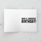 DADASAURUS DINOSAUR BIRTHDAY CARD KARTE (Innenseite)