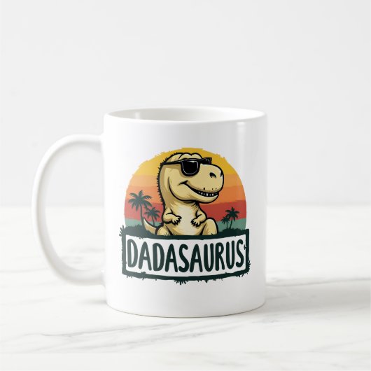 Dadasaurus Dinosaur Dad Dada Saurus Father’s Day Kaffeetasse (Links)