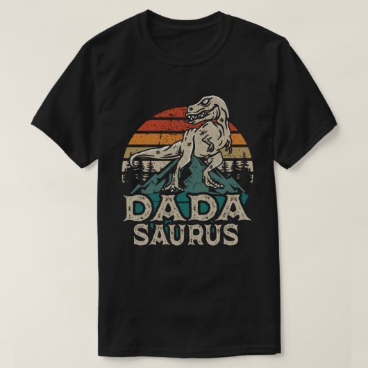Dadasaurus Dinosaur Dad Dada Saurus Father’s Day T-Shirt (Design vorne)