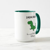 Dadasaurus Funny T-Rex Tasse (VorderseiteRechts)