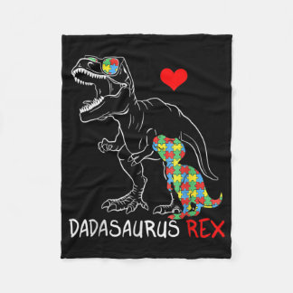 Dadasaurus Rex Autism Awareness Proud Vater Vaters Fleecedecke