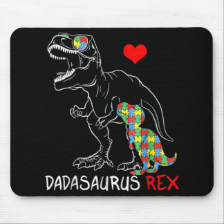 Dadasaurus Rex Autism Awareness Proud Vater Vaters Mousepad