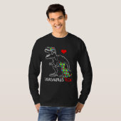 Dadasaurus Rex Autismus-Bewusstseins-Puzzle Stolz T-Shirt (Vorne ganz)
