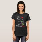 Dadasaurus Rex Autismus-Bewusstseins-Puzzle Stolz T-Shirt (Vorne ganz)