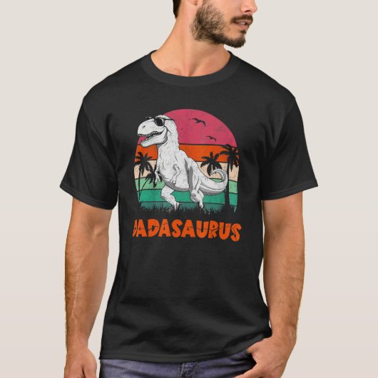 Dadasaurus Rex Dinosaur Dada Saurus Family Matchin T-Shirt (Vorderseite)