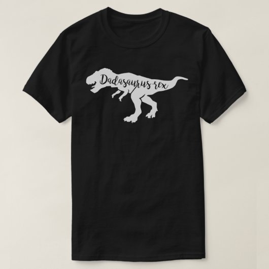 Dadasaurus Rex Funny Daddy Dinosaur T-Shirt (Design vorne)