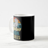 Dadasaurus T Rex Dinosaur Dada Saurus Familienüber Kaffeetasse (Vorderseite Links)