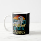 Dadasaurus T Rex Dinosaur Dada Saurus Familienüber Kaffeetasse (Links)