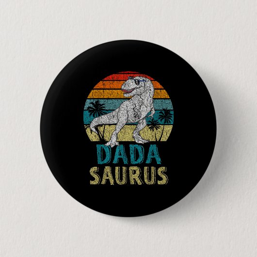 Dadasaurus T Rex Dinosaur Dada Saurus Family Match Button (Vorderseite)