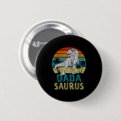 Dadasaurus T Rex Dinosaur Dada Saurus Family Match Button (Vorne & Hinten)