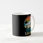 Dadasaurus T Rex Dinosaur Dada Saurus Family Match Kaffeetasse (VorderseiteRechts)