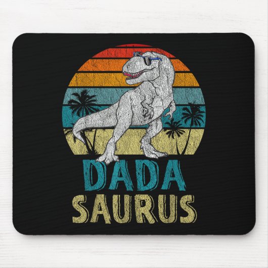 Dadasaurus T Rex Dinosaur Dada Saurus Family Match Mousepad (Vorne)