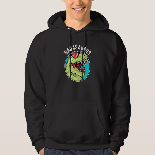 Dadasaurus T Rex Dinosaur Dada Saurus Hoodie (Vorderseite)