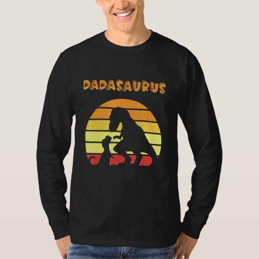 Dadasaurus Vater Trex Vater T Rex Dinosaur Retro S T-Shirt (Vorderseite)
