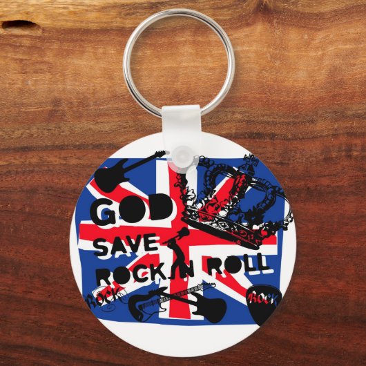 Dadawan God rett Rock'n'Roll Schlüsselanhänger (Vorderseite)