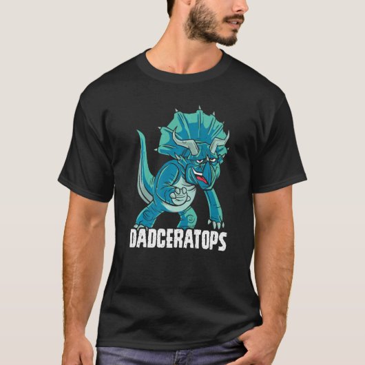 Dadceratops Triceratops Dinosaur Prehistoric Dino  T-Shirt (Vorderseite)
