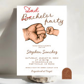 Dadchelor Baby Shower Einladung