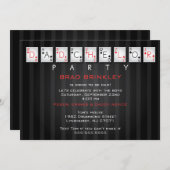 Dadchelor Party Baby Showcard - Poker Cards Einladung (Vorne/Hinten)