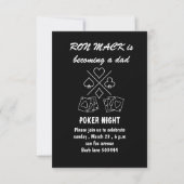 Dadchelor Poker Einladung (Vorderseite)
