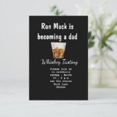 Dadchelor Whiskey Degustation Party Einladung (Stehend Vorderseite)