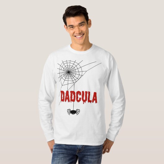 Dadcula Dripping Blood Font and Spider T-Shirt (Vorne ganz)