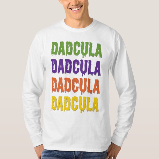 Dadcula Dripping Font Generic Halloween Costume T-Shirt (Vorderseite)