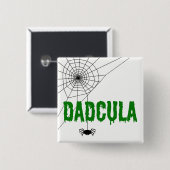 Dadcula Green Dripping Schriftart Spider Web Button (Vorne & Hinten)