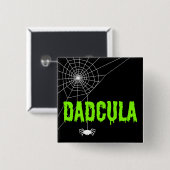 Dadcula Green Dripping Schriftart Spider Web Button (Vorne & Hinten)
