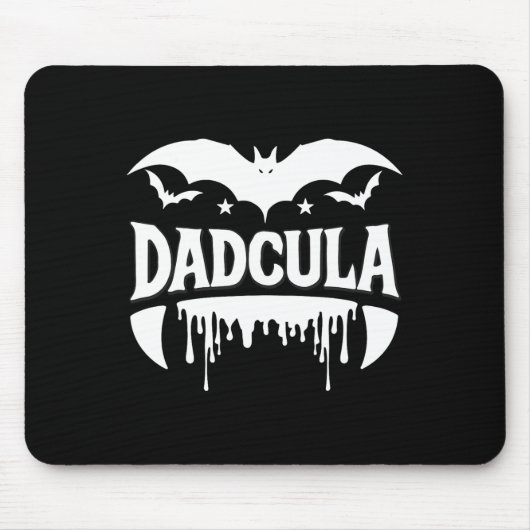 Dadcula Halloween Bat Vampire Fangs Bläheffekt Mousepad (Vorne)