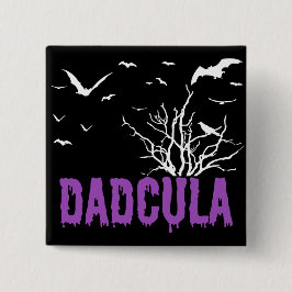 Dadcula Lila Dripping Schriftart Fliegende Flederm Button