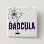 Dadcula Lila Dripping Schriftart Spider Web Button (Vorderseite)