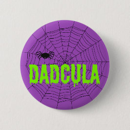 Dadcula Lime Green Dripping Schriftart Spider Web Button