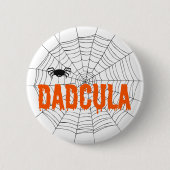 Dadcula Orange Dripping Schriftart Spider Web Button (Vorderseite)