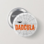 Dadcula Orange Dripping Schriftart Spider Web Button (Vorne & Hinten)
