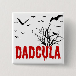 Dadcula Red Dripping Schriftart Flying Bats Button