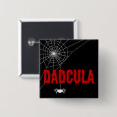 Dadcula Red Dripping Schriftart Spider Web Button (Vorne & Hinten)
