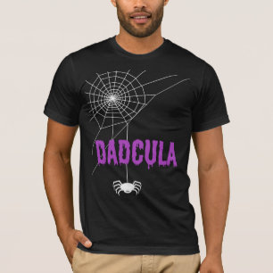 Dadcula tropfendes Blut-Schrift und Spinne T-Shirt