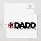 DADD Daddies gegen Töchter Verabredet Postkarte (Vorne/Hinten)