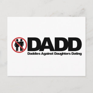DADD Daddies gegen Töchter Verabredet Postkarte