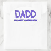 DADD OVALER AUFKLEBER (Tasche)