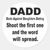 DADD RUNDER AUFKLEBER (Vorderseite)