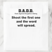 DADD Toolbox-Deklaration Rechteckiger Aufkleber (Tasche)