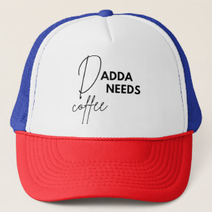 Dadda braucht Kaffee Truckerkappe