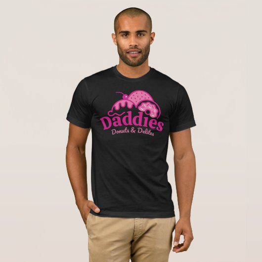 Daddies Donuts T - Shirt (tri-pink) (Vorne ganz)