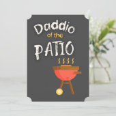 Daddio des Patio - Der Coole Vater! Einladung (Stehend Vorderseite)