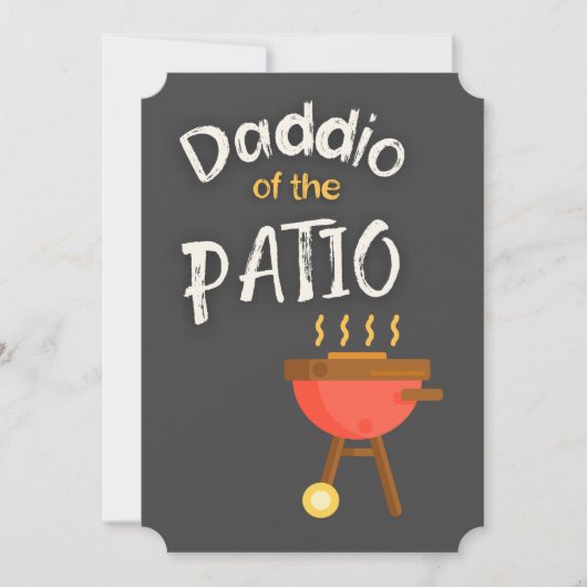 Daddio des Patio - Der Coole Vater! Einladung (Vorderseite)