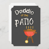 Daddio des Patio - Der Coole Vater! Einladung (Vorne/Hinten)
