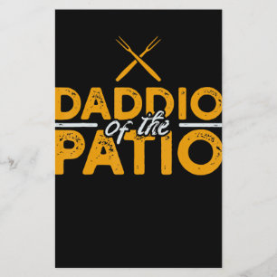 Daddio Of The Patio Funny Grill BBQ Flyer