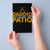 Daddio Of The Patio Funny Grill BBQ Flyer (Handgriff)
